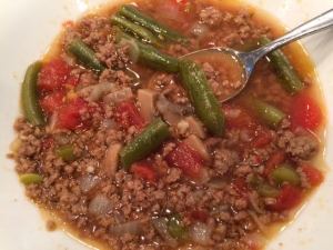 Hamburger veggie soup