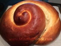 Challah baked spiral view WM