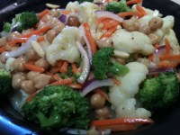 BroccoliCauliflowerChickpeaSalad