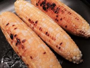 Grilled Corn shucked