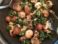 KaleMushroomsPan