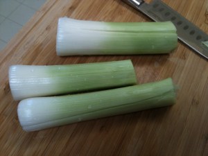 Leeks Trimmed