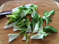 Bok choy sliced 2