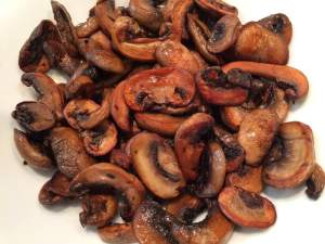 mushrooms browned