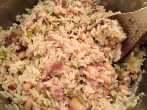 pancetta white bean rice 1