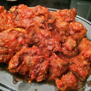 oxtails sauced